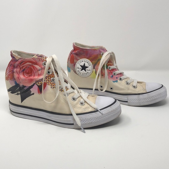 Converse wedges cream Clearance